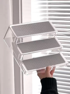 [SG Stock]Scalable Perfume Organizer Perfume Rack 3 Layer Ladder Acrylic Perfume Display Rack Toy Display Rack Spice