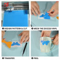 Permanent Vinyl Sheets Pack of 23 12"x 10" Bundle of Assorted Colors Matte & Glossy Adhesive Craft Outdoor Vinyl for Cutting DIY. 