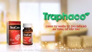 Bổ sung canxi từ tảo biển SeaCan - Lọ 60 viên - giảm loãng xương tăng chiều cao Chính hãng Traphaco