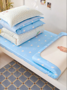 HEYUE | Student Dormitory Cotton Bed Set 90x190cm Bed Skirt Style