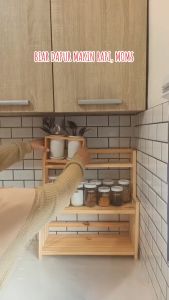 Rak Tempat Bumbu Dapur Serbaguna 3 Susun Ukuran Besar