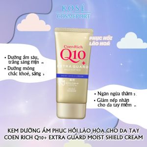 Kem Dưỡng Âm Phục Hồi Da Tay Lão Hóa Coen Q10+ Extra Guard Moist Shield Cream 80G