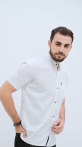 Otsky Koko Pria Shanghai Polos Toyobo Cozy Cotton Lengan Pendek (2J)
