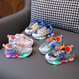 Sepatu Sneakers SPORT Lampu LED Anak Laki-Laki & Perempuan Keren