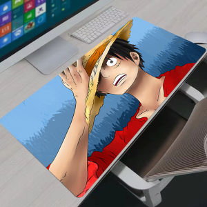 Bandai | O-One PIECE Luffy Extended Gaming Mouse Pad Large Desk Mat Non-Slip Rubber Base Stitched Edge for Lock Edge PC Gamer Laptop