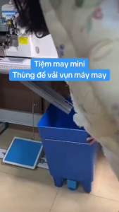 thùng đựng rác máy may cao 50x27x35- dùng cho máy vắt sổ tiện lợi