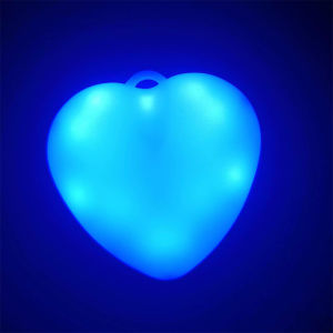 Girls backpack with heart-shaped accessories ambient light USB charging touch-sensitive LED mini night light