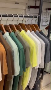 เสื้อแขนสั้นโปโล สีชมพู เสื้อโปโลผู้ชาย cotton เสื้อชาย เสื้อผู้ชายเท่ๆ  Knitwear short sleeve polo จัดส่งเร็ว