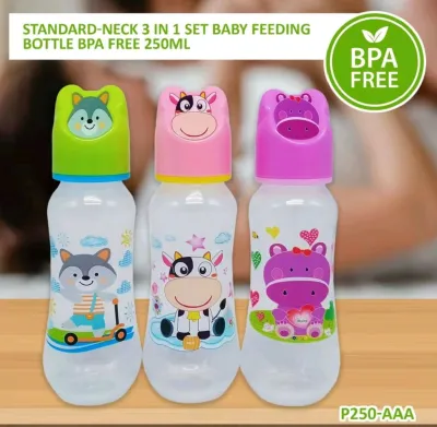 3in1 feeding bottle set good quality 250 ml feeding bottle BPA free