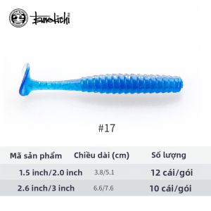 Sunekichi | Mồi Nhựa Dẻo Đuôi T Rung Động Cho Cá Trê và Cá Mè