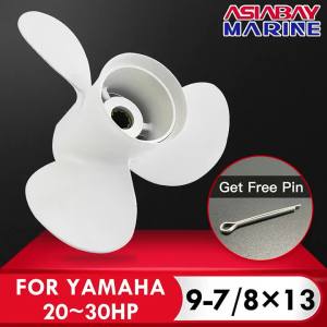 Cánh Quạt Máy Nổ Yamaha 9 7/8 X 13 Hợp Kim Nhôm 3 Cánh Phụ Tùng Động Cơ Thuyền Cho Động Cơ Biển 20hp 25hp 30hp