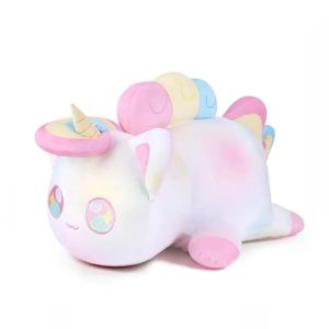 Bandai | HOT Aphmau MeeMeows Unicorn Cat Plush - Soft Kawaii Stuffed Animal Pillow Rainbow Caticorn Plushie Toy for Kids & Collectors