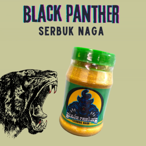 SERBUK NAGA BLACK PANTHER 140 GRAM - meningkatkan nafsu makan pada ayam