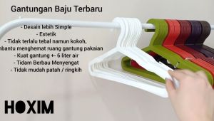 {\n \"article\": \" Gantungan Baju Plastik Dewasa | Hanger Plastik 12 pcs HOXIM 2238D - Putih