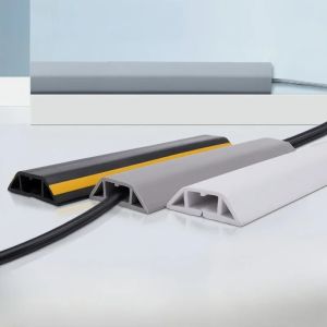 1pc 1m/39.37in Floor Overfloor Cord Protector Self Adhesive Power Cable Protector Silicone Cord Extension Protect Wires