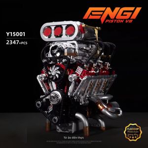 TAOZIAWA | Mô Hình Xây Dựng Khối Cơ Động Cơ Turbo V8 Độ Phức Tạo Cao