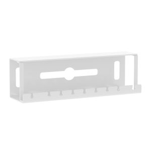 under Desk Cable Organizer Box No Drilling Wire Management System Router Cable Holder Fixed Desktop Wire Arranger