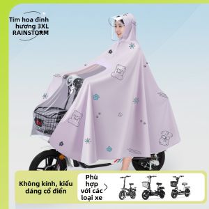 QUANYAN | Bộ Đồ Mưa Dài Dày Chống Thấm Nước Cho Xe Máy