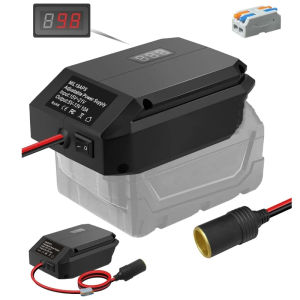 18V To 5-13V Step Down Converter For Makita/Dewalt/Milwauke/Bosch/Einhell 18V Battery Cigarette Lighter Adapte Voltage Regulator