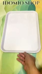 Khay Nhựa Melamine Trắng Nhiều Size