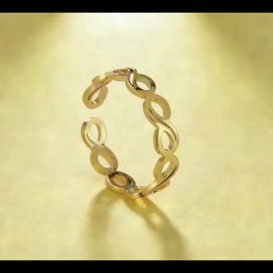 Skyrim Loop Infinity Symbol Stainless Steel Open Ring Womens Fashion Simplicity Anniversary Gift Jewelry Gift New Wholesale