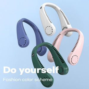 Neck Fan Portable Cool USB Rechargeable High-capacity Battery Five-speed Adjustment Hanging Fan