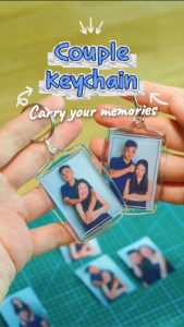 【Valentine’s Collection 】Customised Matching Couple Keychains (Set of 2) | Romantic Gift for Him & Her | Valentine’s Gift