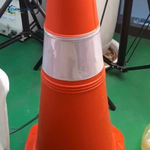 Cọc tiêu nhựa đỏ phản quang trắng nhựa PVC Nhật Quang 55cm cọc tiêu giao thông chóp nón cầm tay cọc tiêu phân làn giao thông cọc tiêu cảnh báo nguy hiểm khu vực công trường  hàng chất lượng cao Loại 1