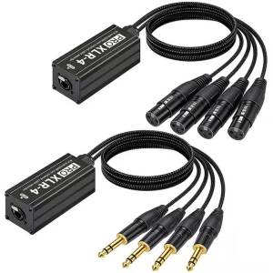 4XLR Female to RJ45 Extender Cable PRO XLR-4 Portable Audio DMX Snake for Studio Live Stage Performance Events