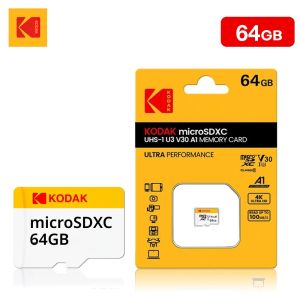 การ์ดหน่วยความจำ KODAK Micro SD TFcard 256GB 64GB 32GB 128GB Class 10 Microsd SD Card 100MB/S UHS-I A1 สำหรับโทรศัพท์/คอมพิวเตอร์
