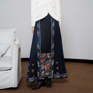 Chinese Style Modified Half Skirt