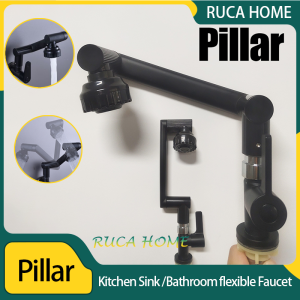 RUCA Kitchen Sink Stainless faucet 2 Mode Outlet 1080° Rotation Mechanical Arm Basin tap Lavatory faucet Bathroom faucet