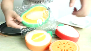 Mút rửa chén tạo bọt hình trái cây E28 mẫu mút đáng yêu vệ sinh sạch sẽ TTNTE28