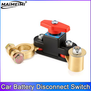 RYSJM | Car Battery Disconnect Switch 12V 24V Heavy Duty Master Kill Switch with Bidirectional Rotatable Joint Car Battery Cut Off Switc