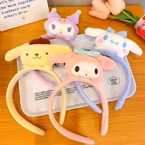 CB BD1872 Bando Wanita Korea Motif Boneka Kartun 3D Bandana Aksesoris Rambut Kepala Fashion