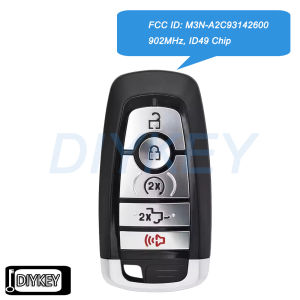 Smart Remote Car Key Fob 902MHz ID49 Chip for Ford F-150 F-250 F-350 F-450 2017-2022 M3N-A2C931426 164-R8185 164-R8166 164-R8168