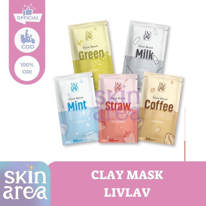 [DISTRIBUTOR] masker organik livlav organic mask Livlav.id 25gr ...