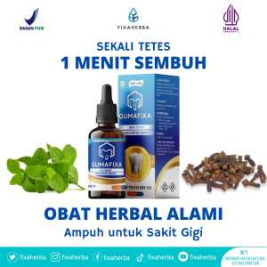 Gumafixa - Obat Sakit Gigi Berlubang - Untuk Anak Dan Dewasa - BPOM 10 ML
