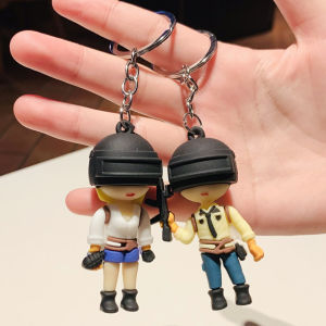 good 999 Fashion Peace elite Jedi survival Cute PVC three-dimensional cartoon character keychain KA-012