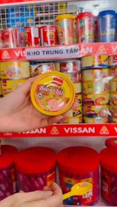 COMBO 4 hộp heo 2 lát  lon in  Vissan (4x150g)  Date 2028