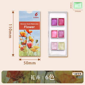 Danclin Pearlescent Watercolor Paints Nail Art Specialized Color Drawing Set Full Range Tangka Thread Dye Painting Tools