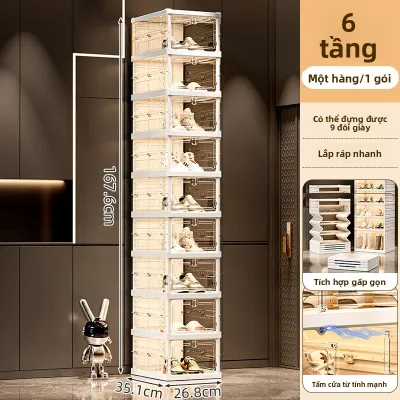 MEIZHUFU | Tủ Đựng Giày Trong Suốt Gấp Gọn