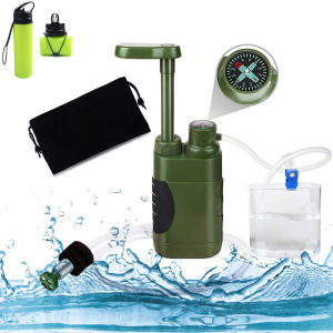 Máy Lọc Nước Cầm Tay 5000L Với Hệ Thống Lọc Sợi Carbon 4 Cấp Cho Hoạt Động Ngoài Trời Sinh Tồn Khẩn Cấp Cắm Trại Đi Bộ Đường Dài Du Lịch