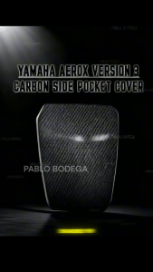Yamaha Aerox V3 Carbon Side Pocket Cover /Charger pocket cover Hydro Dipped | Plug & Play Yamaha Aerox V3 Yamaha Aerox Version 3