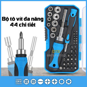 Bộ tô vít đa năng đảo chiều 44 chi tiết Bộ tua vít tự động 2 chiều đóng mở sửa chữa thiết bị tuốc nơ vít bộ vít típ nhiều món cao cấp điều chỉnh linh hoạt sửa chữa nhà cửa xe cộ thiết kế chuyên nghiệp