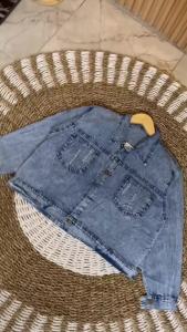 JAKET JEANS BOXY SAKU MOTIF SOBEK//JAKET JEANS CROPS WANITA KEKINIAN