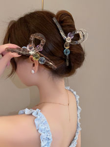 Kẹp Tóc Nữ Cao Cấp 2025 Mẫu Mới Mùa Hè Nhiều Tóc Kẹp Tóc Cá Mập Hạt Thủy Tinh Trong Suốt Phụ Kiện Tóc Phong Cách Hàn Quốc