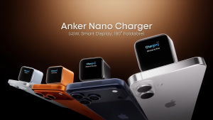 Anker Nano 45W Double Folded Pin Wall Charger with Fun Screen Display for Samsung Galaxy S25 Ultra/S24 Series iPhone 17/16/15/14/13 Series MacBook Pixel 9 iPad