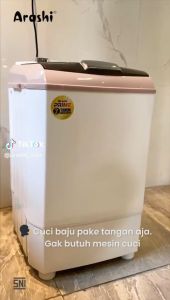 Mesin Cuci Mini Portable Arashi AWM 452A 4.5 Kg Hemat Energi Kapasitas Besar - GARANSI RESMI