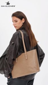 David Jones Paris Séraphine túi totes Túi đeo vai nữ Da PU họa tiết da cá sấu Bộ sưu tập Xuân Hè 2026